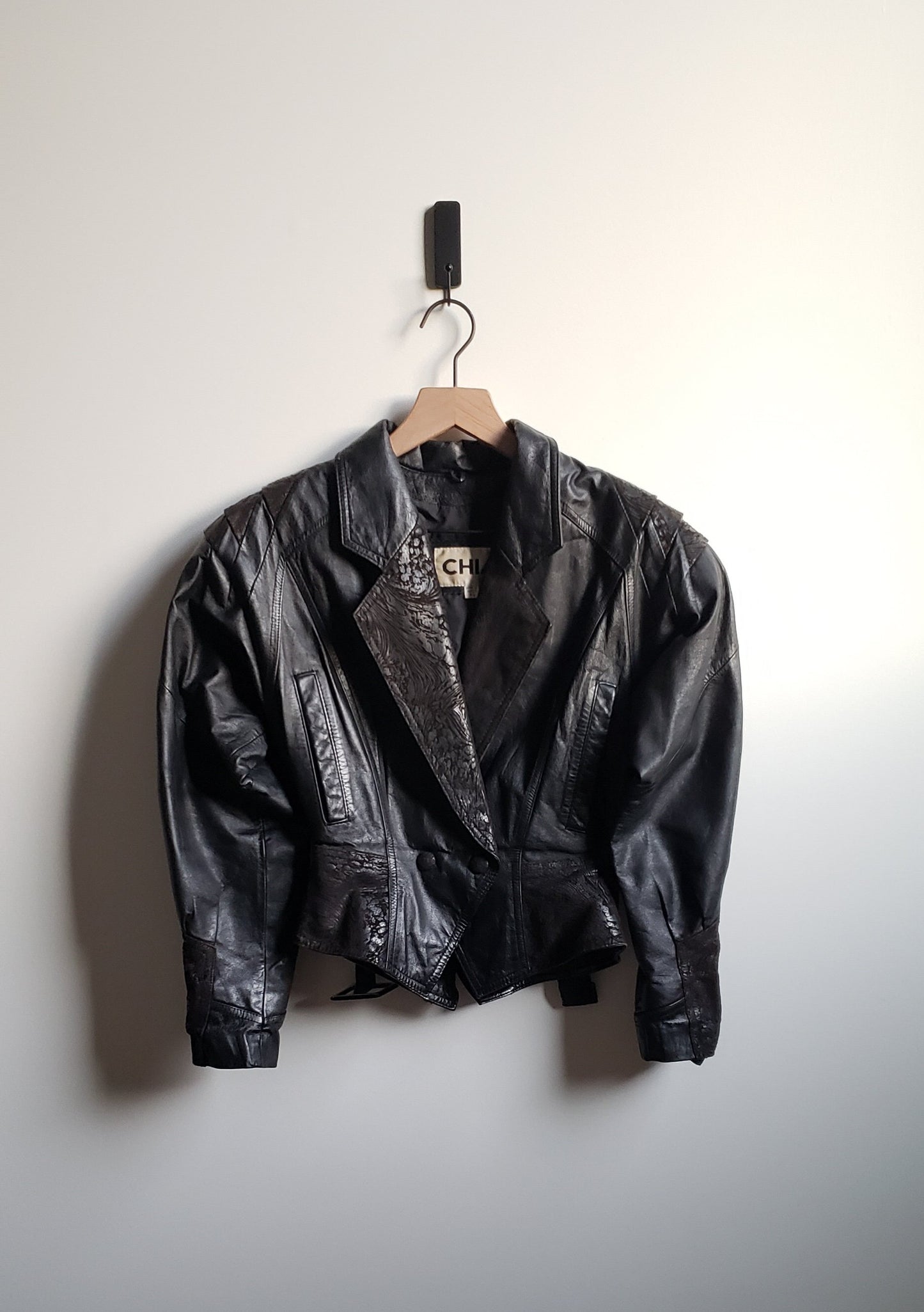 80's Leather Crop
